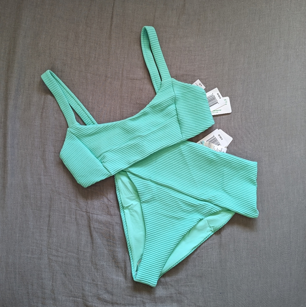 L*Space Jess Desi Bikini Set Bright Teal - Picture 1 of 10